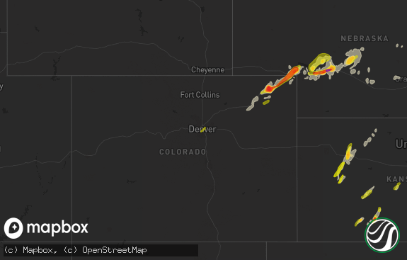 Hail map preview on 06-18-2014