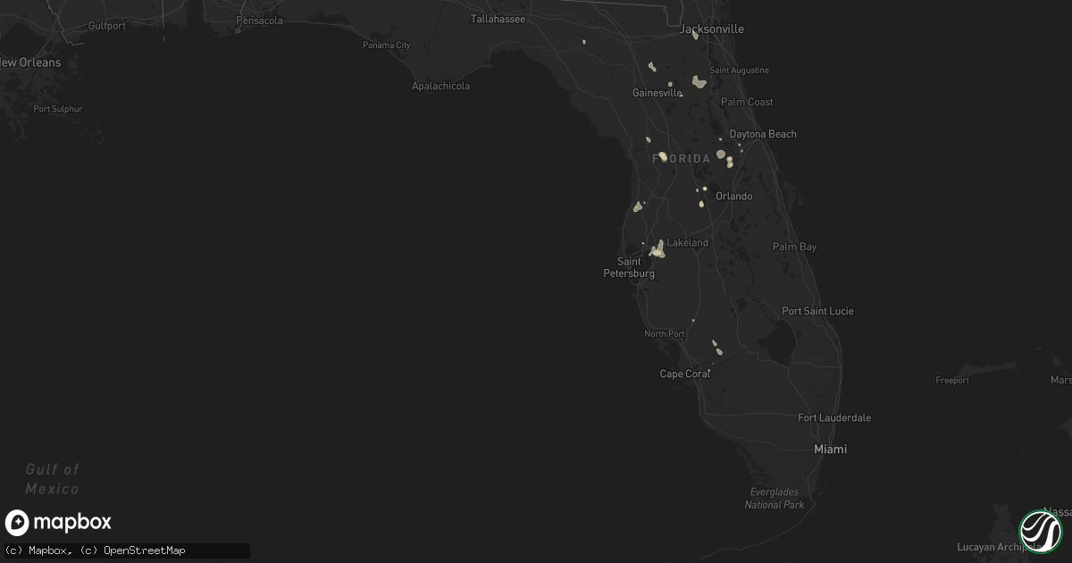 Hail map in Florida on June 18, 2015