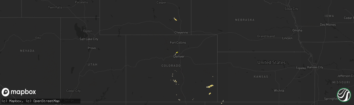 Hail map on June 18, 2015