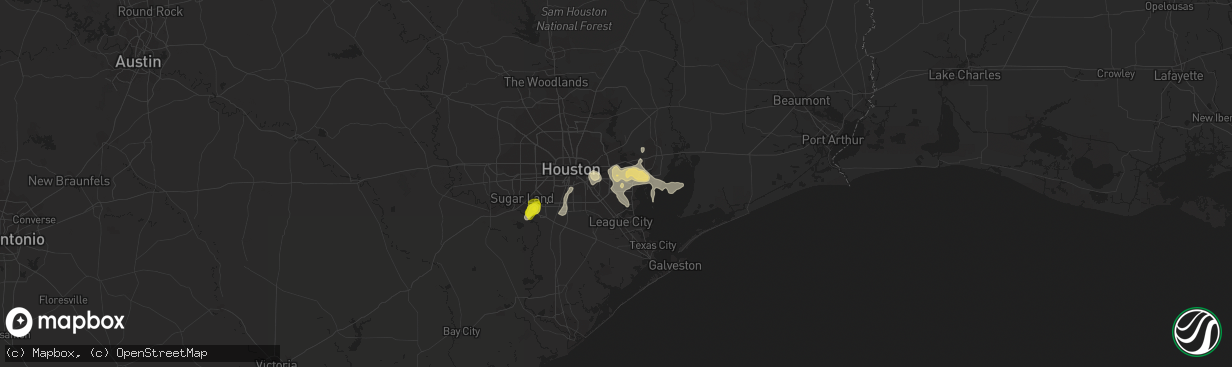 Hail map in Deer Park, TX on June 18, 2016