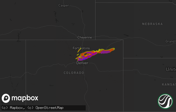 Hail map preview on 06-18-2018