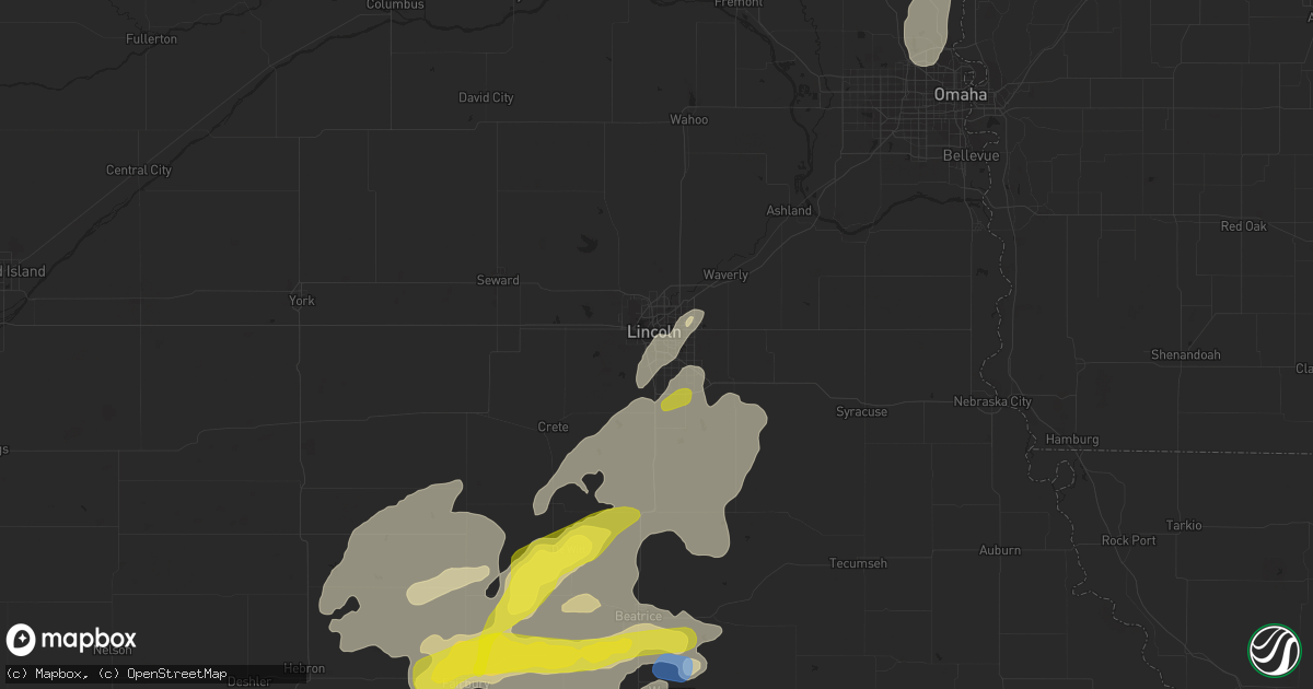 Hail map in Lincoln, NE on June 18, 2020