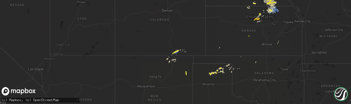 Hail map on June 18, 2020