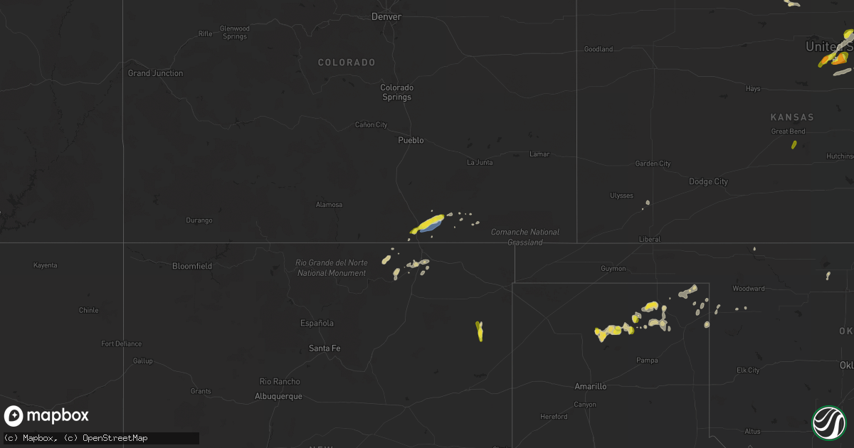 Hail map on June 18, 2020