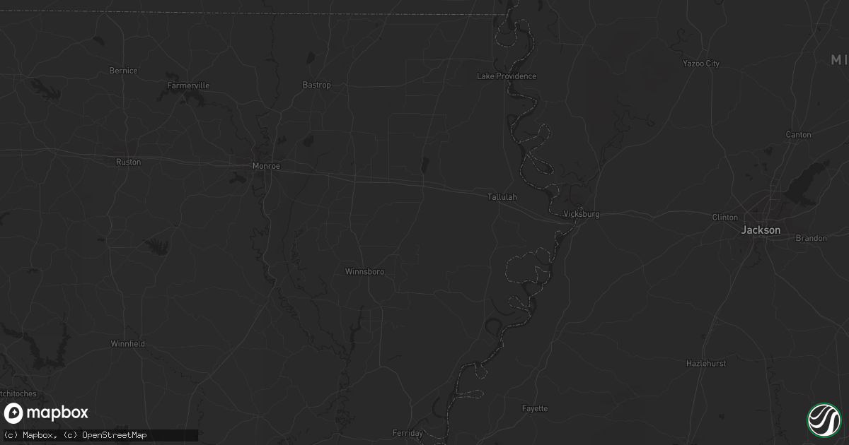 Hail map in Bradley, AR on June 18, 2023
