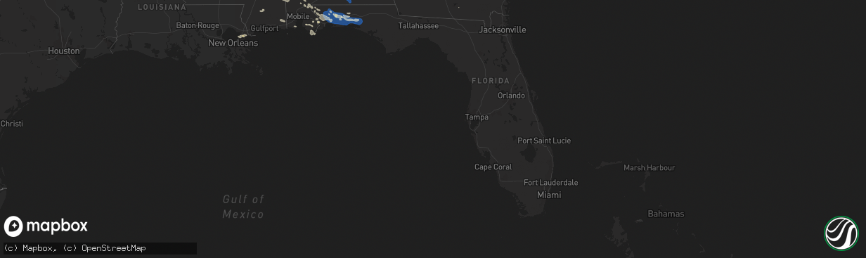 Hail map in Florida on June 18, 2023