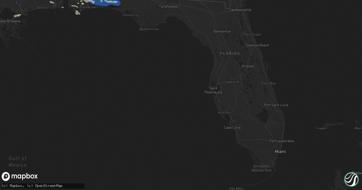 Hail map in Florida on June 18, 2023
