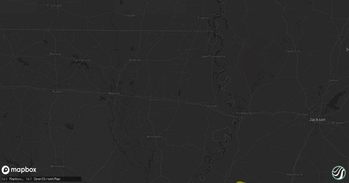 Hail map in Garland City, AR on June 18, 2023