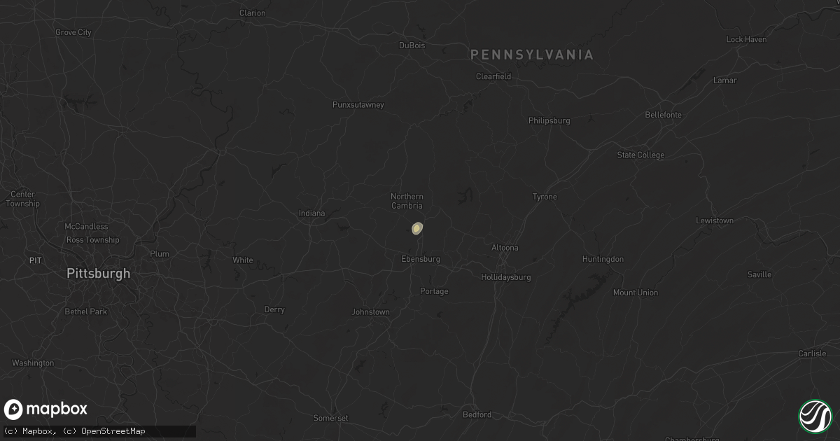 Hail map in Carrolltown, PA on June 18, 2024