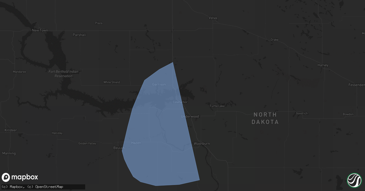 Hail map in Coleharbor, ND on June 18, 2024