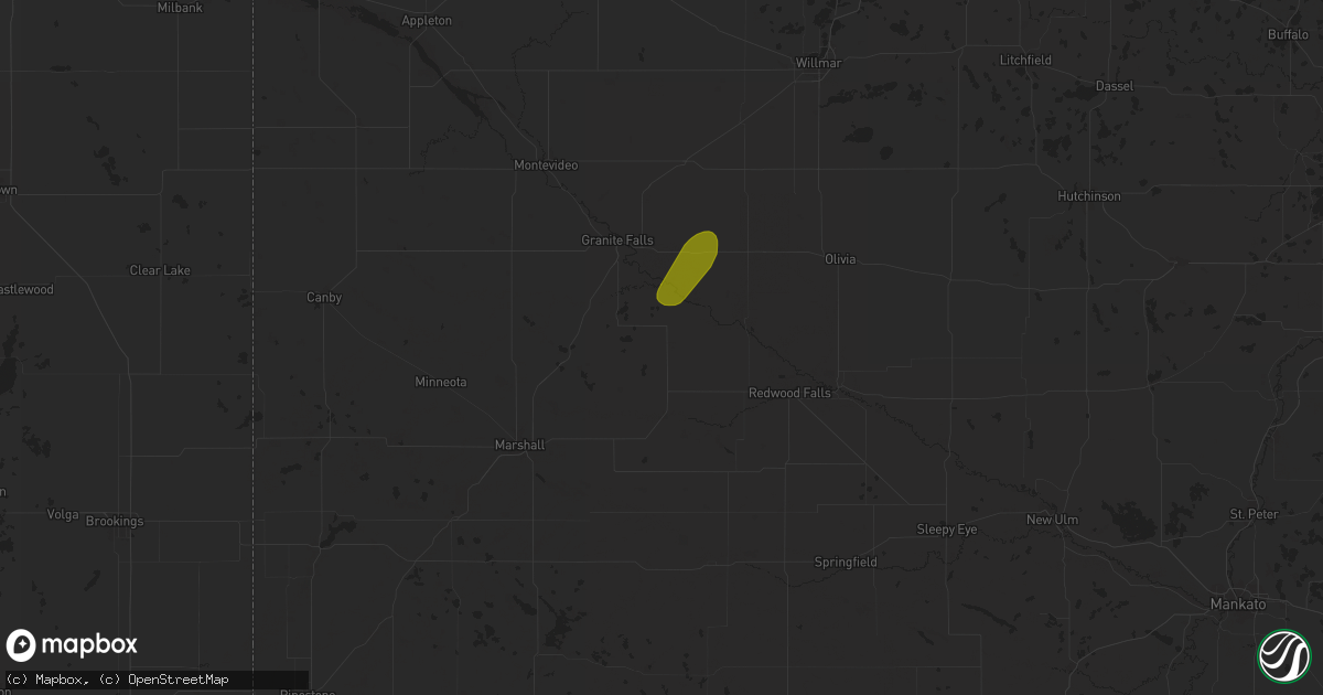 Hail map in Echo, MN on June 18, 2024