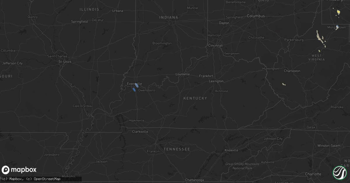 Hail map in Kentucky on June 18, 2024