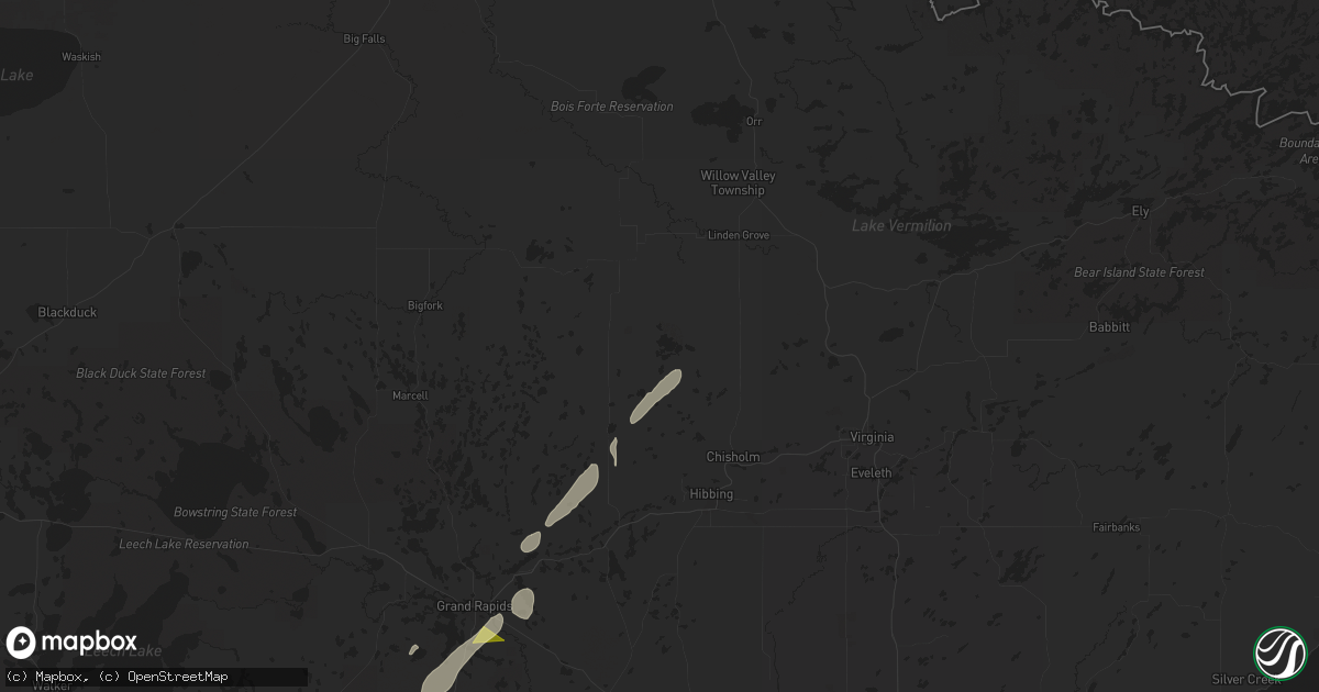 Hail map in Side Lake, MN on June 18, 2024