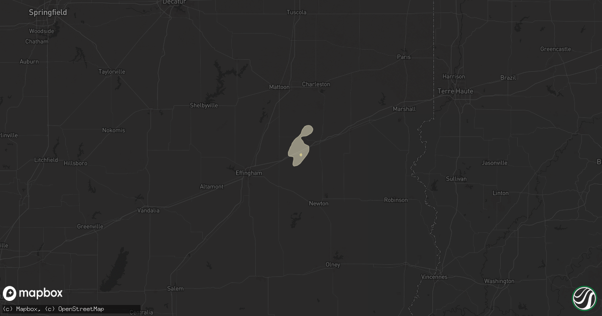 Hail map in Jewett, IL on June 18, 2025