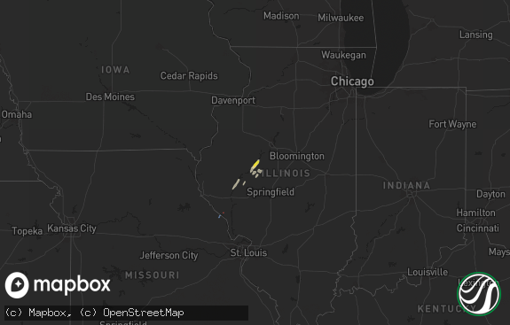 Hail map preview on 06-18-2025