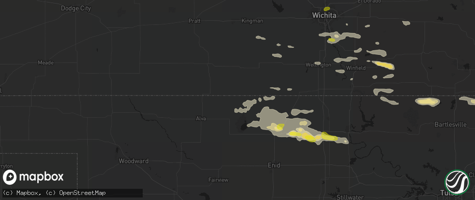 Hail map in Amorita, OK on June 18, 2026