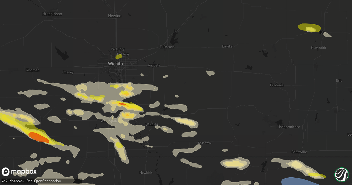 Hail map in Atlanta, KS on June 18, 2026