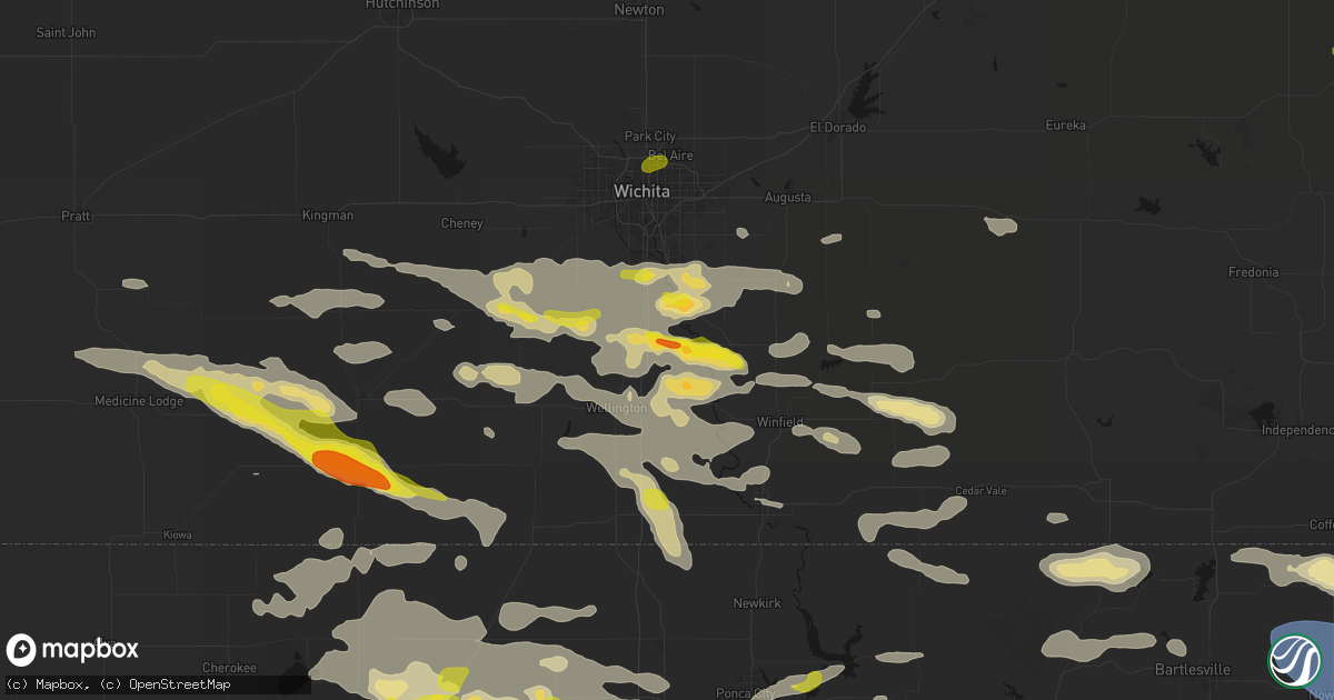 Hail map in Belle Plaine, KS on June 18, 2026