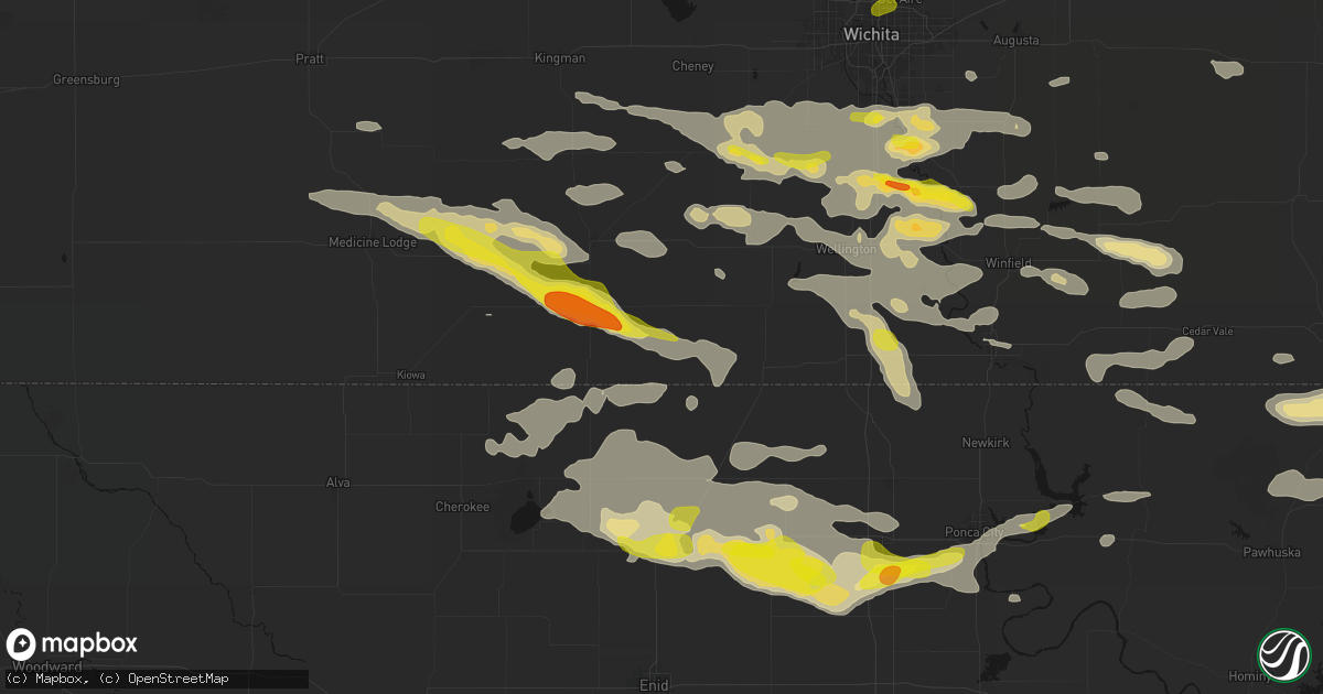 Hail map in Bluff City, KS on June 18, 2026