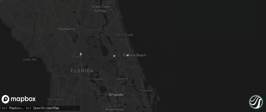 Hail map in Daytona Beach, FL on June 18, 2026