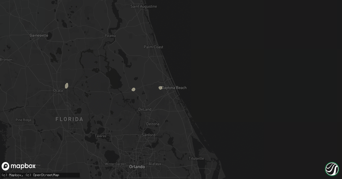 Hail map in Daytona Beach, FL on June 18, 2026