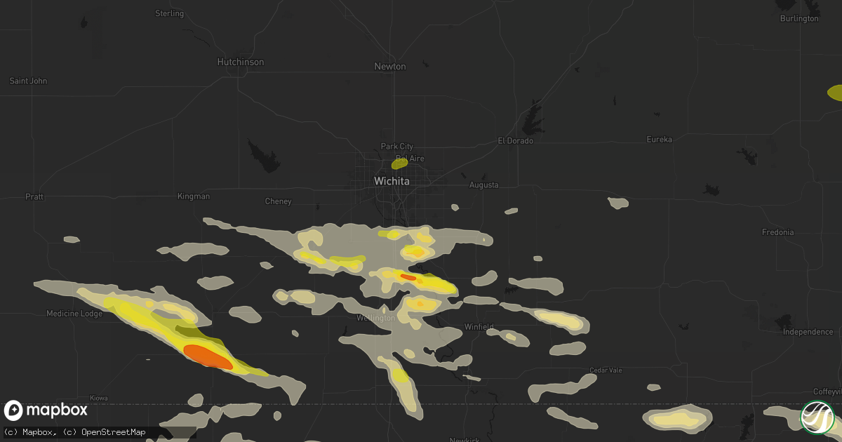 Hail map in Derby, KS on June 18, 2026