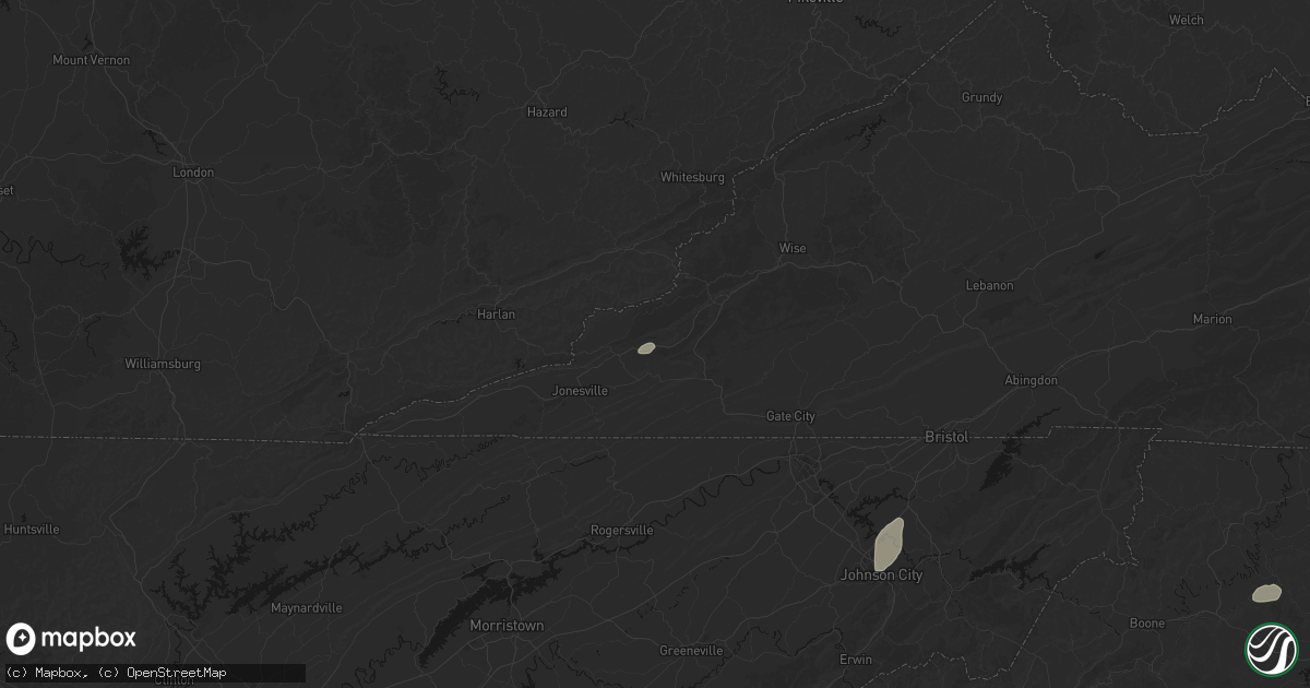 Hail map in Dryden, VA on June 18, 2026