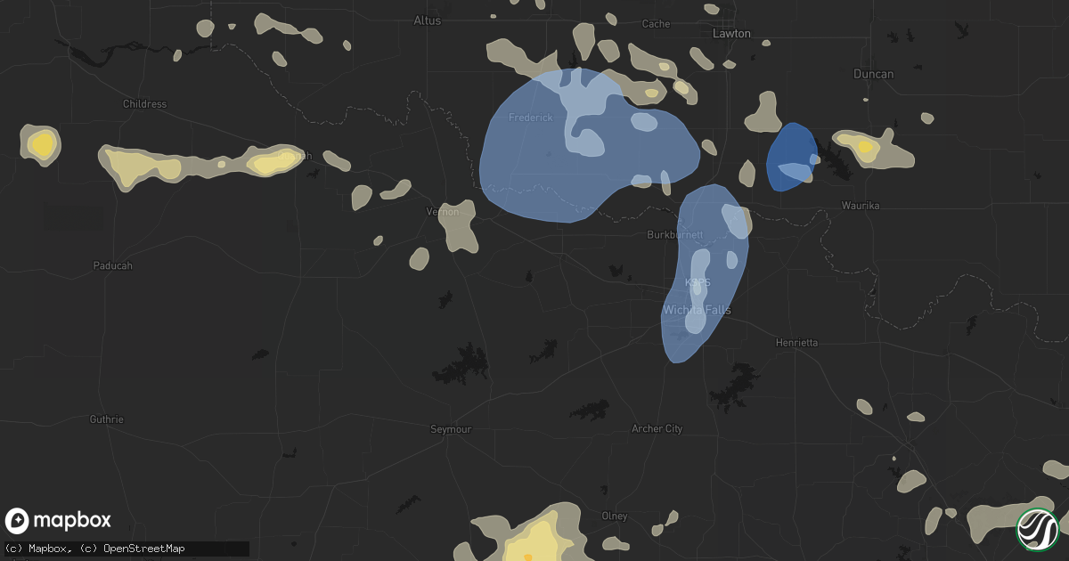 Hail map in Electra, TX on June 18, 2026