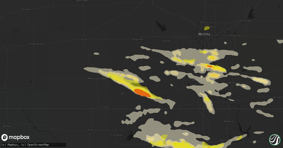 Hail map in Harper, KS on June 18, 2026