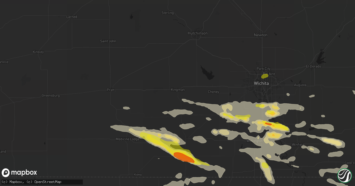 Hail map in Kingman, KS on June 18, 2026