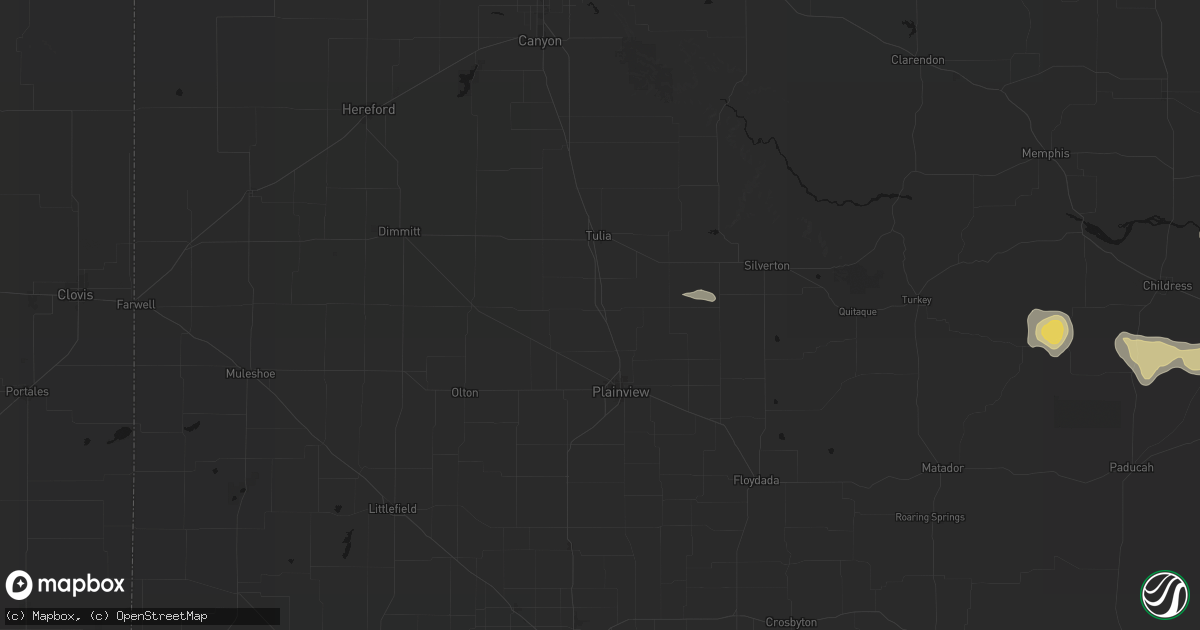 Hail map in Kress, TX on June 18, 2026