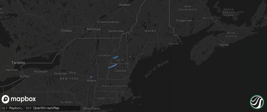 Hail map in Maine on June 18, 2026