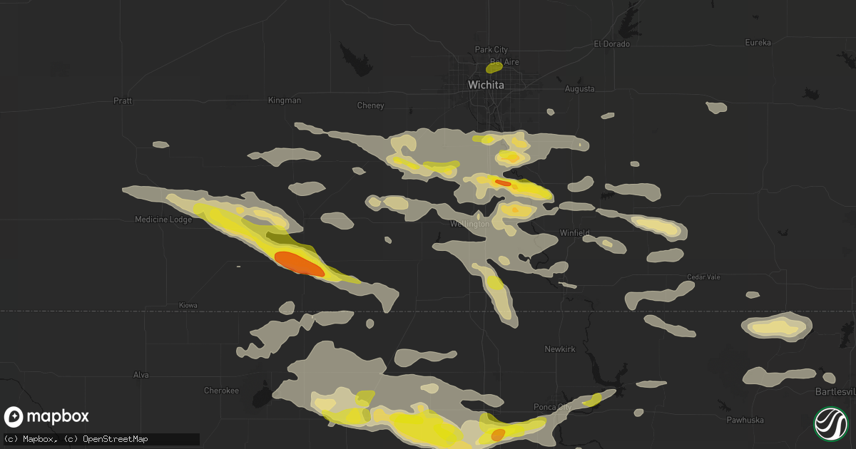 Hail map in Mayfield, KS on June 18, 2026