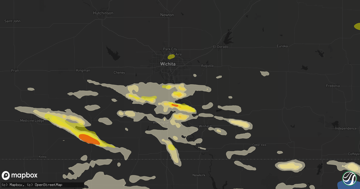 Hail map in Mulvane, KS on June 18, 2026