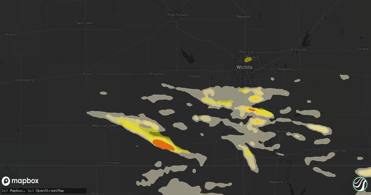 Hail map in Norwich, KS on June 18, 2026