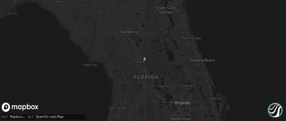 Hail map in Ocala, FL on June 18, 2026