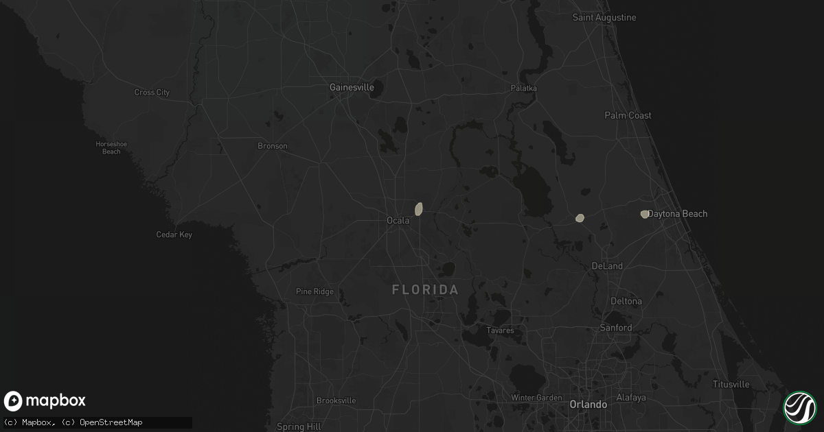 Hail map in Ocala, FL on June 18, 2026