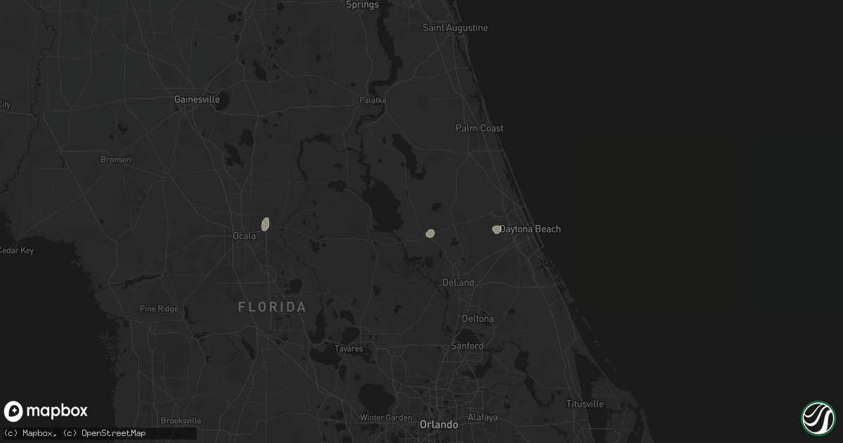 Hail map in Pierson, FL on June 18, 2026