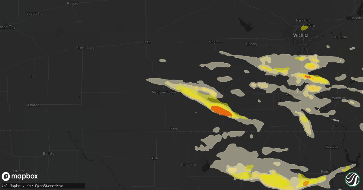 Hail map in Sharon, KS on June 18, 2026