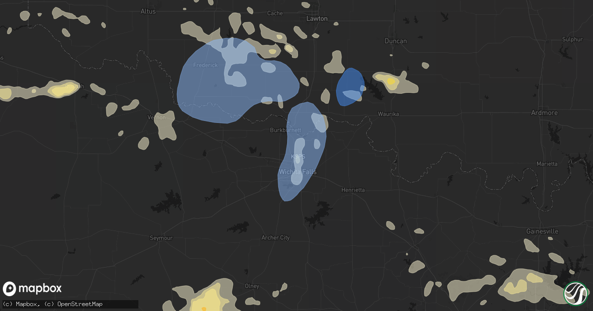 Hail map in Sheppard Afb, TX on June 18, 2026