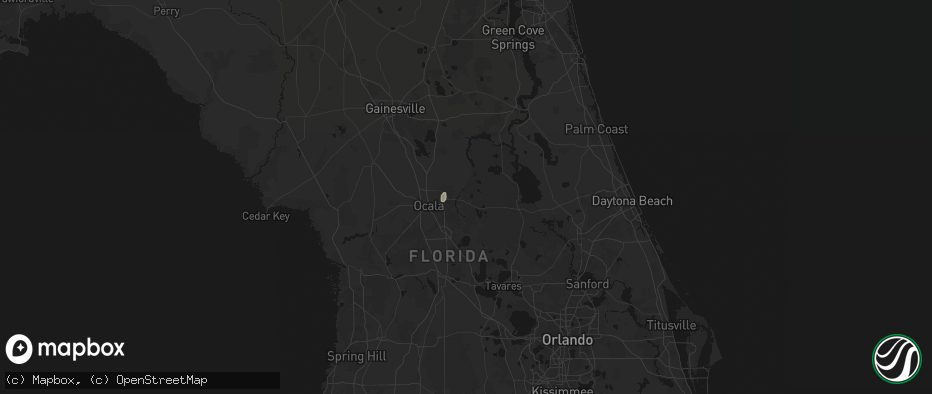Hail map in Silver Springs, FL on June 18, 2026