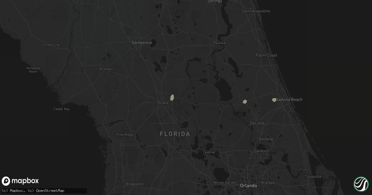 Hail map in Silver Springs, FL on June 18, 2026
