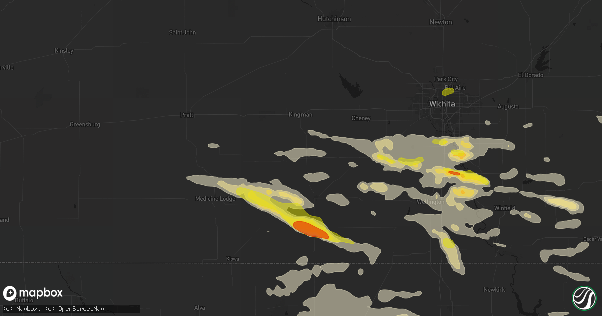 Hail map in Spivey, KS on June 18, 2026