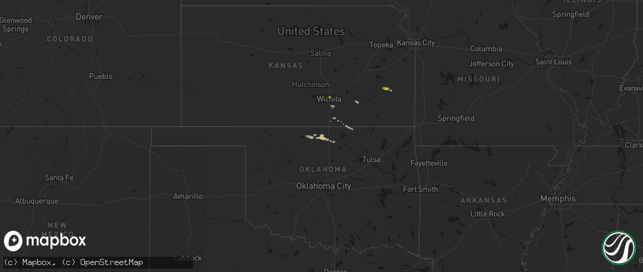 Hail map on June 18, 2026