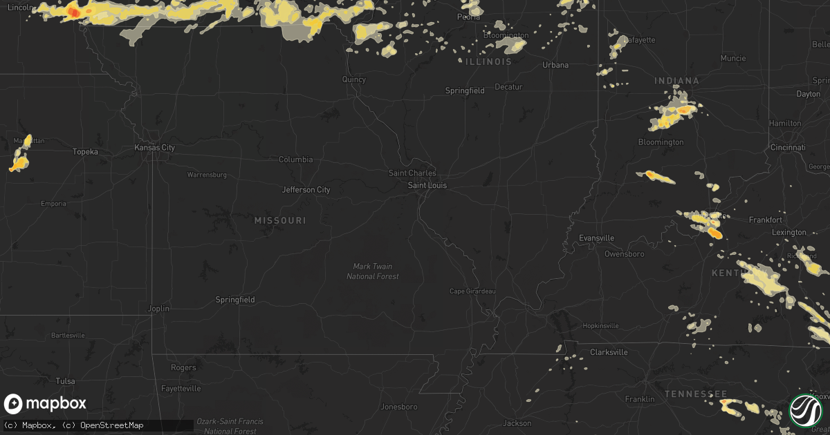 Hail map in Indiana on June 19, 2011
