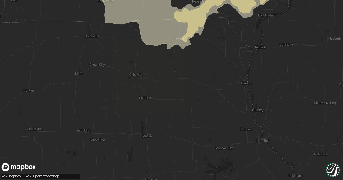 Hail map in Manhattan, KS on June 19, 2011