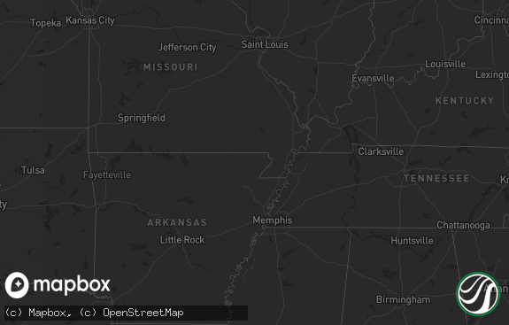 Hail map preview on 06-19-2012