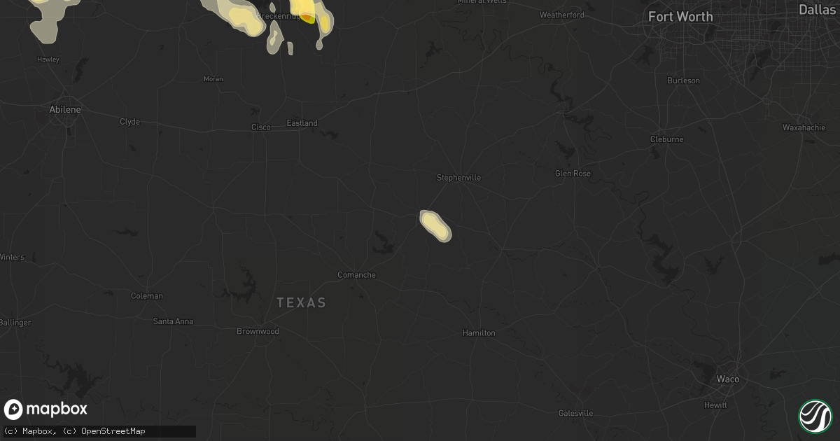 Hail map in Dublin, TX on June 19, 2013