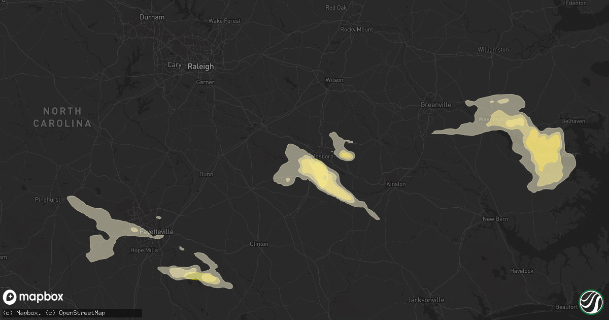 Hail map in Goldsboro, NC on June 19, 2014