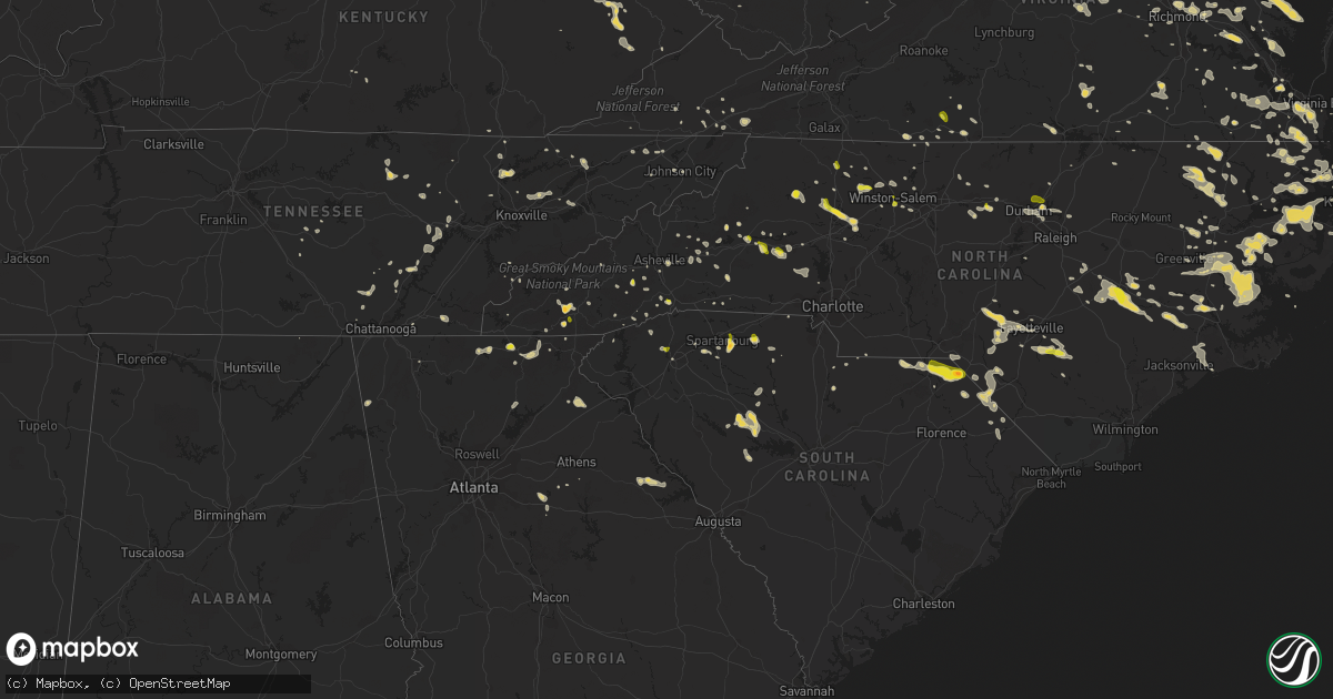 Hail map on June 19, 2014